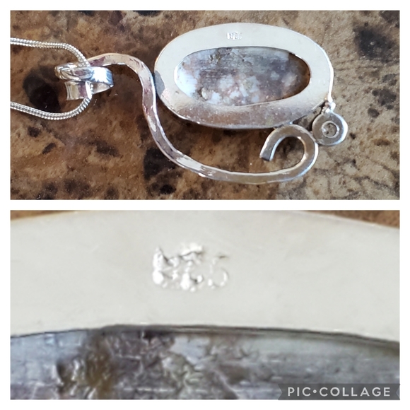 Genuine Wild Horse with White Topaz accent. - Picture 6 of 6